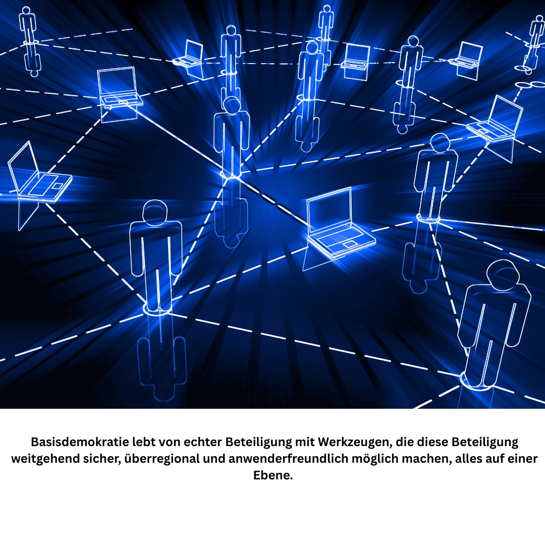 Basisdemokratische Kommunikation mit digtitalen Werkzeugen